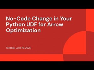 No-Code Change in Your Python UDF for Arrow Optimization