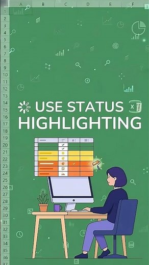 Smart Excel Status Tracker in 30 Seconds 🔥