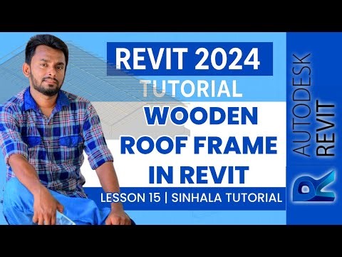Wooden Roof Frame in Revit – Step-by-Step Beginner Sinhala Tutorial | #revittutorial