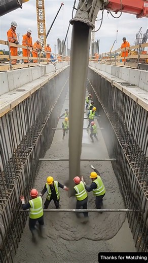 Cement Mixer Misfires After Wrong Signal — Workers Run as Site Turns Into a Cement Pool!#fail#shorts