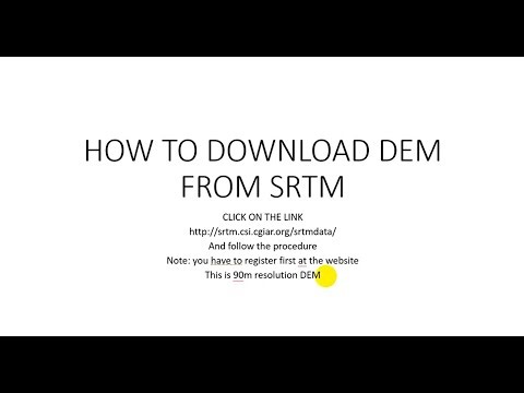 Lecture 4-2: How to download DEM from SRTM and how to project it