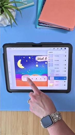 3-Finger Swipe Copy/Paste Trick in Procreate