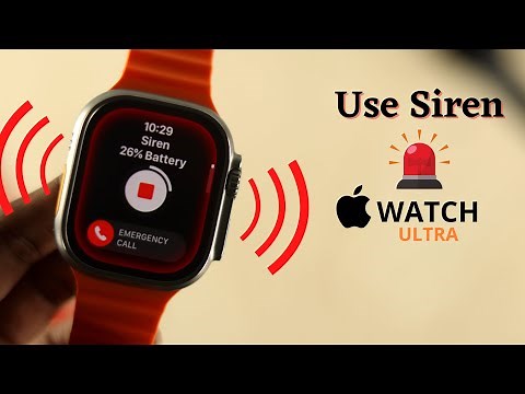 How To Use Apple Watch Ultra Emergency Siren! [How Loud]