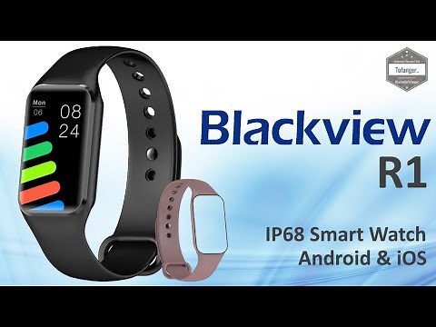 Blackview R1 smartwatch - IP68 connected watch - APP GloryFit - Android & iOS - Unboxing