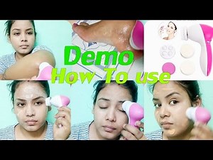 5 in 1 facial massager demo how to use & benefits.