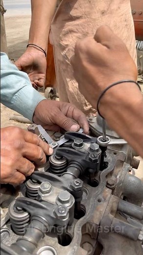 Engine Valve Setting & Adjustment #shortsfeed #engine #repair #workshop #mechanical #mechanic