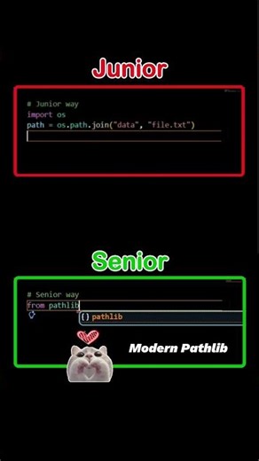 Stop using OS module! Python Pathlib is better 🐍⚡ #coding #ai #viral #shorts