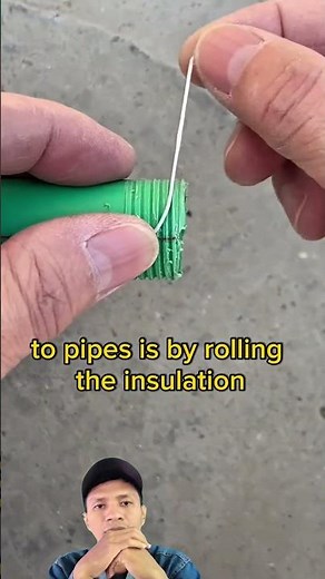 The correct way to use insulating tape on pipes