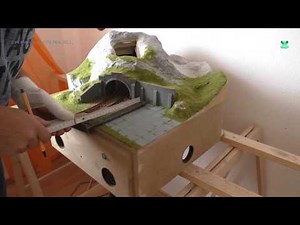Modellbahn Spur N / 1:160 - Teil 23 Tunnelbau #2 Gestalten der Landschaft auf dem Eckmodul