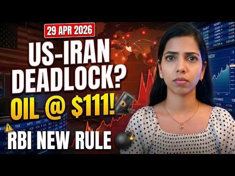 🚨 US-Iran Deadlock + ⚠️ Oil @ $111 + 💣 RBI New Rule #nifty, Pre Market Report, 29 April 2026, Range