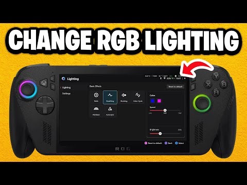 How to Change RGB Lighting & LED Colors on ROG Xbox Ally X - Fastest Guide