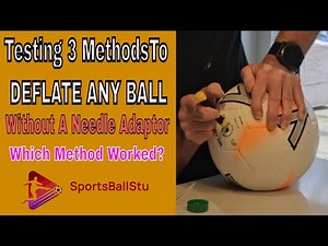 Testing 3 Methods To Deflate Any Ball Without A Needle Adaptor - Only 1 Worked!