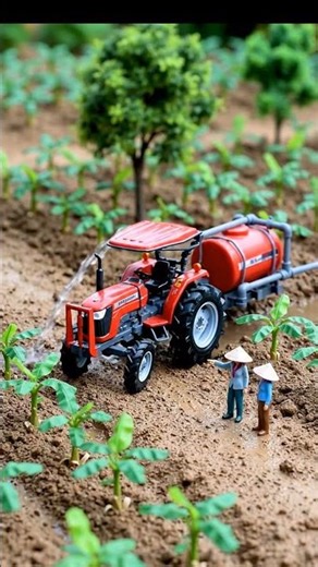 Miniature Banana Farming with Tractor 🚜🍌 | Tiny Farm Harvest to Market | Satisfying Mini Farm Story