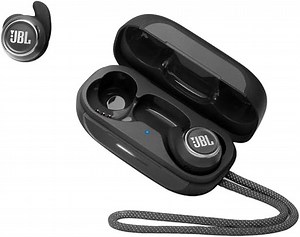 JBL Reflect Mini NC – Wasserdichte, True-Wireless In-Ear-Sport-Kopfhörer mit Noise-Cancelling - Schwarz – Bis zu 21 Stunden Akkulaufzeit