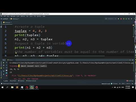 How to Unpack a tuple in several variables in Python