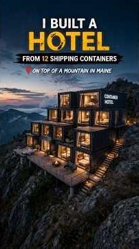 "12 Shipping Containers Transformed Into a Luxury Mountain Hotel!"