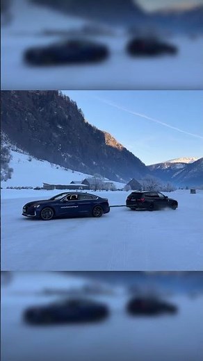 AUDI RS5 VS. BMW M3 tug of war - who won? #audi #bmw #vs