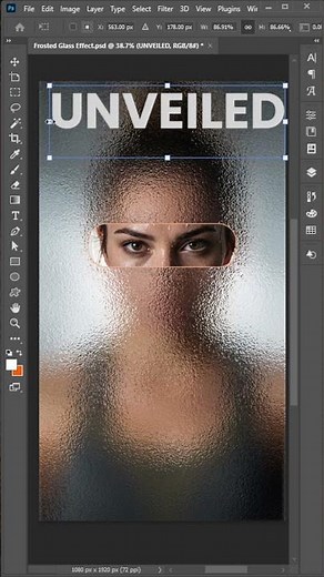 Cinematic Glass Blur & Masking Effect | Photoshop Tutorial
