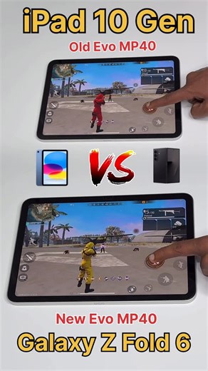 Sameer Gaming on Instagram: "Galaxy Z Fold 6 vs iPad 10 Gen 💀 New Evo MP40 vs Old Evo MP40 😈 Who Will Win ? #sameergaming #freefire #viral #trending #foryou #reels #instagram #foryoupage #freefiremax #pubg #evogun #gaming #galaxyzfold6 #ipad #ipad10 #iphone #samsung"