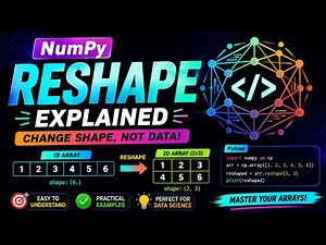 NumPy Reshape Explained - Convert 1D Arrays to 2D Arrays Easily