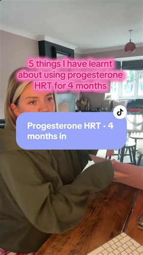 Progesterone HRT Insights After 4 Months