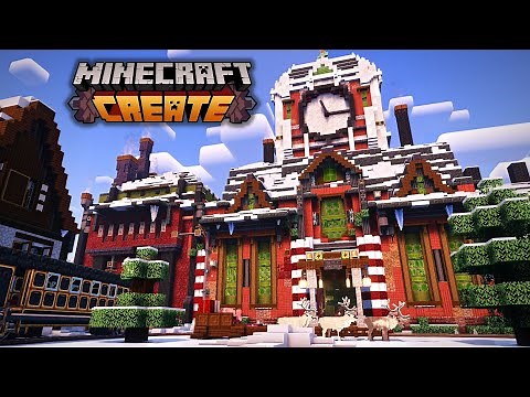 SANTA'S WORKSHOP - Minecraft Create Mod [Christmas Special]