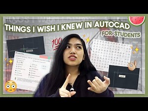 THINGS I WISH I KNEW BEFORE USING AUTOCAD FOR STUDENTS 💻📐 | 2021