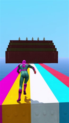 GTA 5 Epic Water Ragdolls |Spider-Man Jumps / Fails ep.511 #shorts