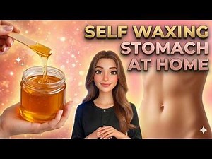 How to Wax Stomach at Home | Belly Waxing Tutorial for Beginners | Hot & Cartridge Wax Technique