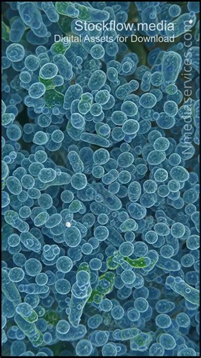 Cyanobacteria 20260314 0737 | Algae | Microscopic - Vertical Stock Footage
