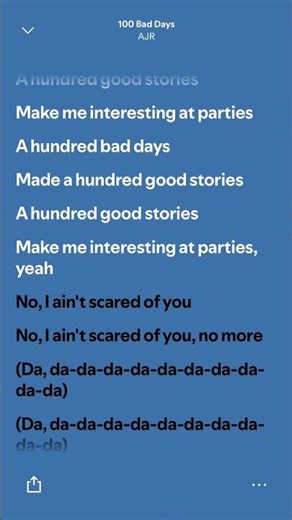 AJR - 100 Bad Days #hits #lyrics #spotify #trending #fyp #shorts #tiktok #viralhits