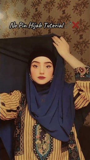 No Pin Hijab Tutorial | Easy & Comfortable Everyday Style 🧕