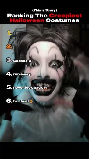 Ranking The Creepiest Halloween Costumes #creepy #halloween #costume #shorts