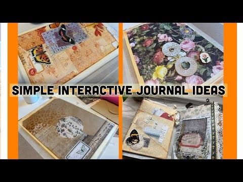 Decorating inside panel of junk journal folio | Part 2