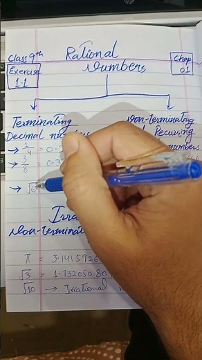 Rational and Irrational numbers