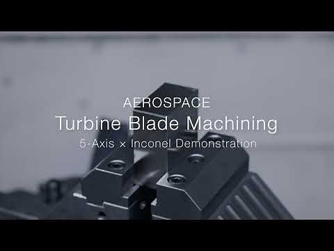 Tungaloy x NTK — Precision Machining of a Turbine Blade for Aerospace #cnc #machine #engineering