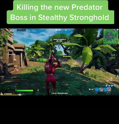 Defeating the Predator Boss in Fortnite Stealthy Stronghold