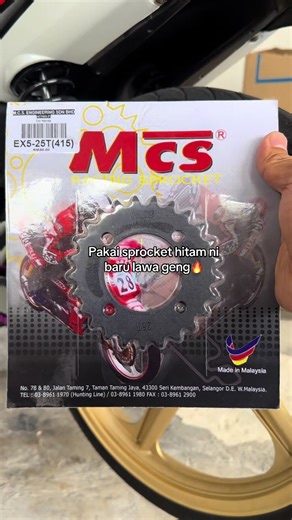 Upgrade Your Wave 100 with Stylish Black Sprockets