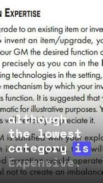 Why Invention Expertise Can Potentially Break the Game #cyberpunkred #shorts #ttrpg