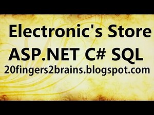 Online Electronics Store Shop Website in ASP.NET C# SQL Server