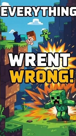 “Minecraft But Everything Goes Wrong #minecraft #shorts
