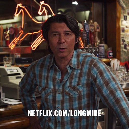 The only place to watch every episode of Longmire. Head on over to Netflix.com/Longmire right now to watch every episode from all five seasons so far, and come back on November 17 for more. | Longmire