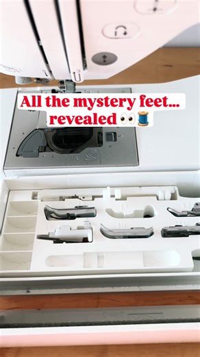 The mystery sewing feet… solved 🧵👀 Every foot. Every use. If you’ve been sewing without knowing what half your feet do… you’re not alone 😅 Save this for your next sewing session! #SewTok #SewingTips #BeginnerSewing #LearnToSew #SewingTools