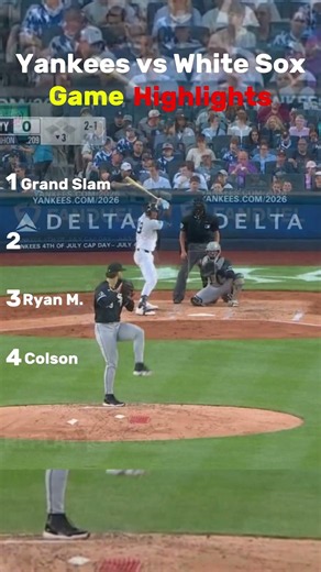 Yankees vs White Sox Game Highlights! #mlb #baseball #highlights #sports #yankees #viral