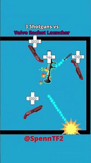 Shotgun vs VALVE Rocket Launcher