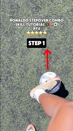 Ronaldo Stepover Combo SKILL TUTORIAL 🇵🇹🐐⚽️| Pt4 #football #shorts