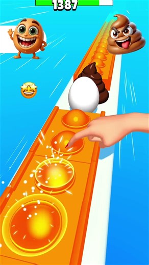 Pop Run 3D Gameplay | Level 1387 Intense Stage #games #3dgaming #poprun3d