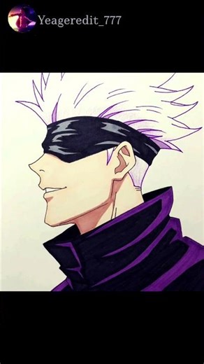 Cute Gojo Cat 😺💕❤️ , Gojo drawing #easydrawing #anime #jjk #gojo #cat #funny #gojocat