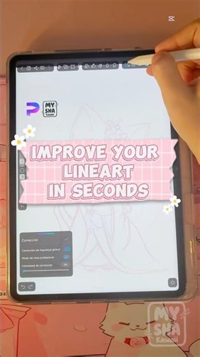 Improve your lineart in seconds with HiPaint #hipaint #tablet #tutorial