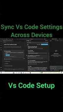 Sync Vs Code Settings Across Devices #vscode #coding #vscodetutorial